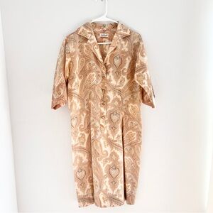 Vintage Paisley House Dress